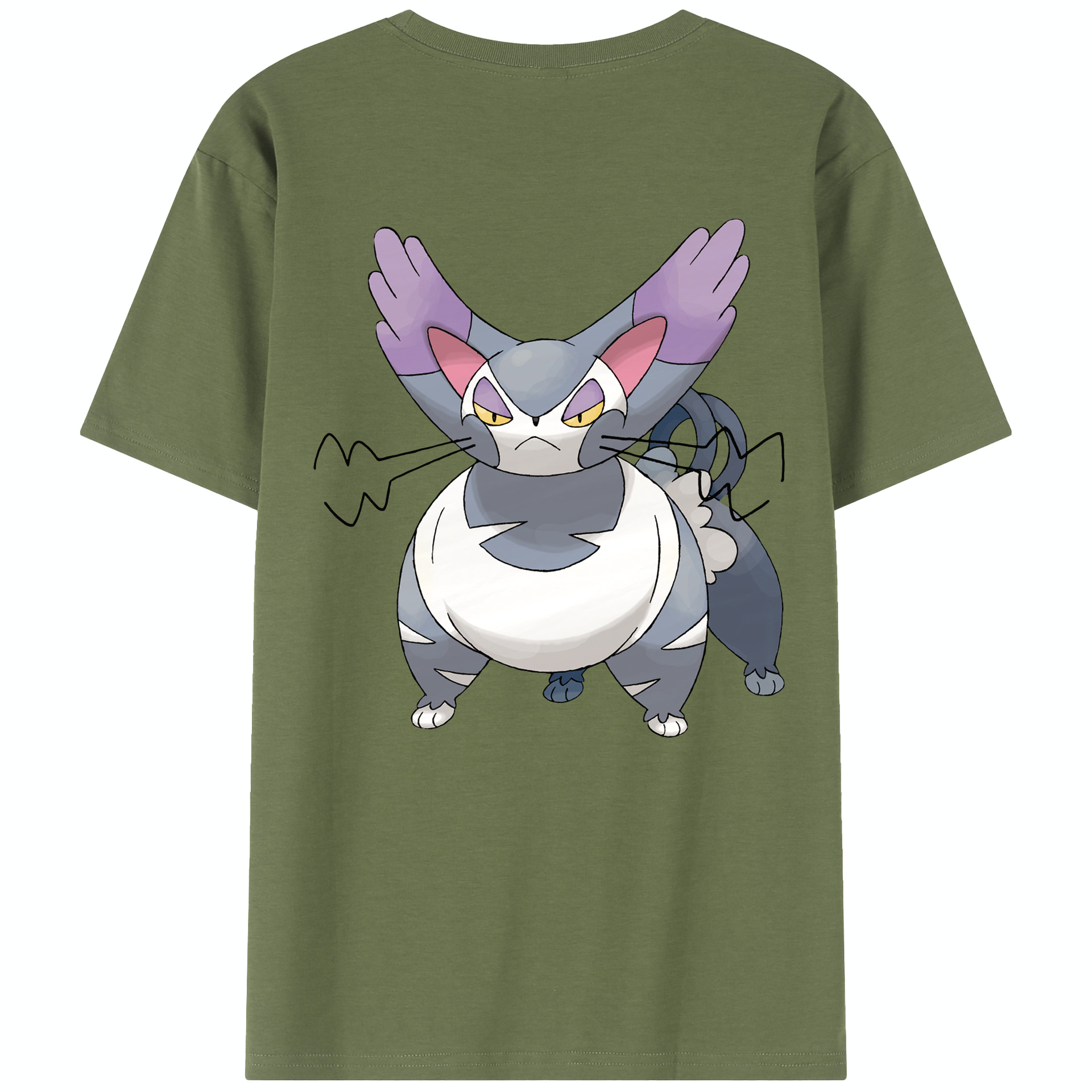 （画像用） ポケットモンスター Pokémon 綿100％半袖Tシャツ（背面プリント）